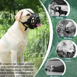 ACCECAN Bozal de Silicona Negro