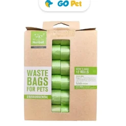 ACCECAN Caja 12 rollos - 180 Bolsitas Verdes Biodegradables