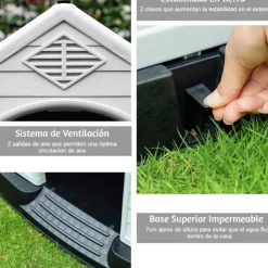 ACCECAN Casa para Mascotas (DX-002) 87,7 x 78,5 x 81,5 cm