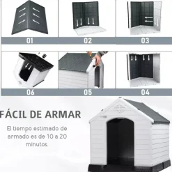 ACCECAN Casa para Mascotas (DX-001) 73,6 x 66,5 x 69,5 cm