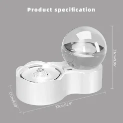 ACCECAN Fuente de Agua Esfera para Gato 2.3 L