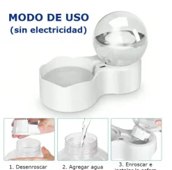 ACCECAN Fuente de Agua Esfera para Gato 2.3 L
