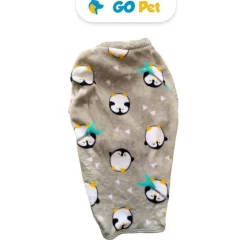 ACCECAN Ropa Felpa Diseño Pingüino Gris