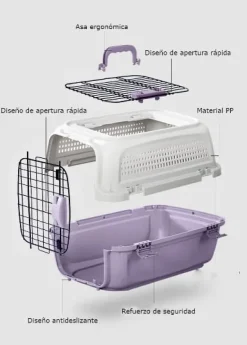 GoPet USA Accecan Transportador Boeing Doble Reja S
