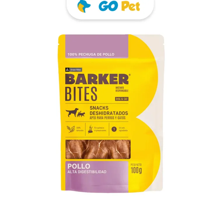 BARKER Bites Snacks Deshidratados de Pollo 100 gr