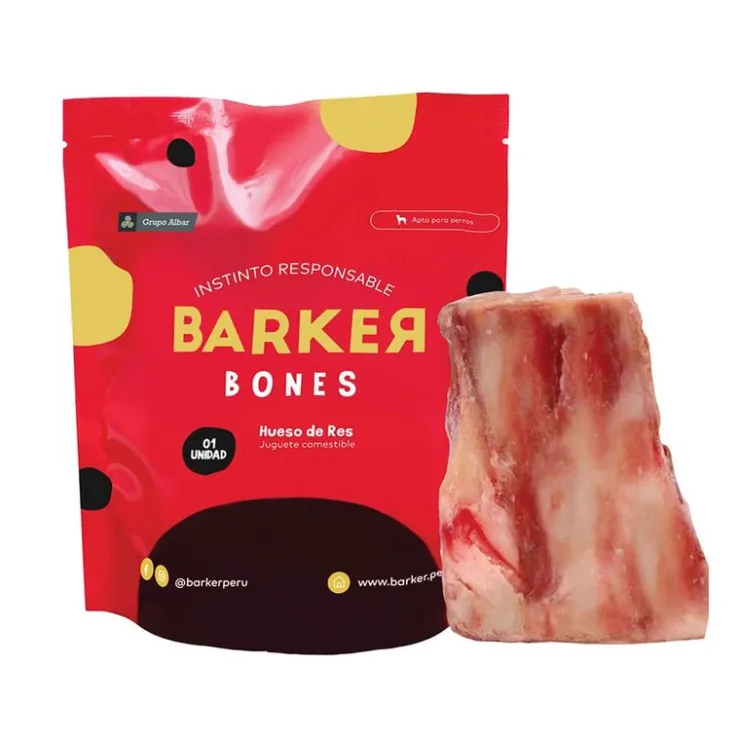 BARKER Bones Hueso de Res Large - Juguete Comestible x 1 und