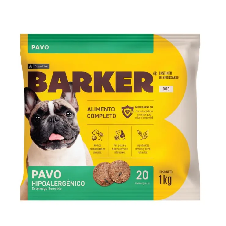 BARKER Hamburguesas de Pavo x 20 und - 1 kg