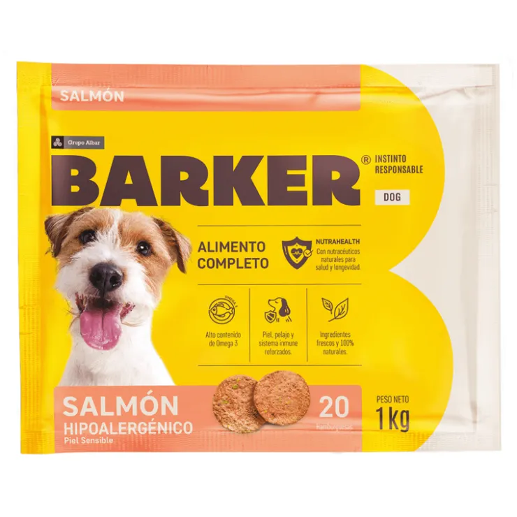 BARKER Hamburguesas de Salmón x 20 und - 1 kg