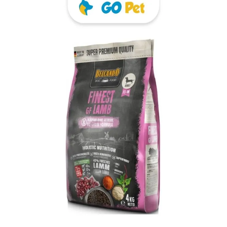 BELCANDO Finest Grain Free Lamb 4 Kg - Adulto Rz. Pequeña y Mediana - Cordero Libre de Granos