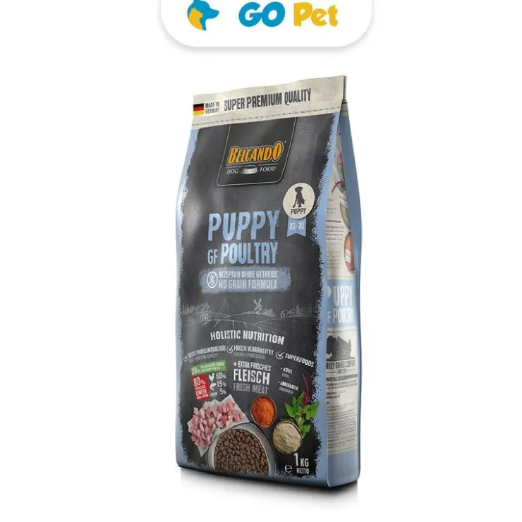 BELCANDO Puppy Grain Free Poultry 1 Kg - Cachorro Todas las Razas - Ave de Corral Libre de Granos