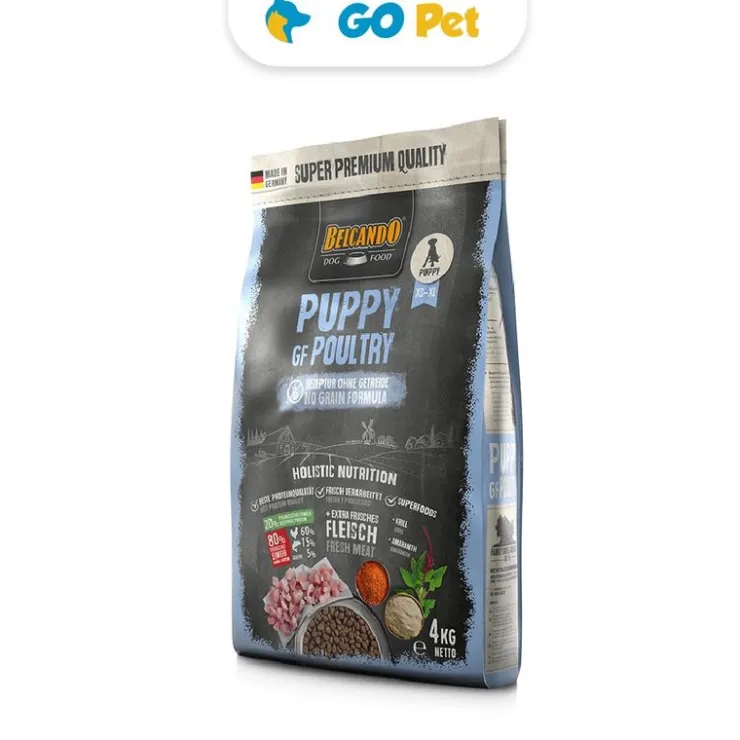 BELCANDO Puppy Grain Free Poultry 4 Kg - Cachorro Todas las Razas - Ave de Corral Libre de Granos