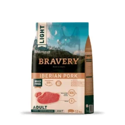 Bravery Light Iberian Pork Adult Large/Medium breed - Adulto Cerdo Ibérico Light Raza Mediana/Grande 12 kg