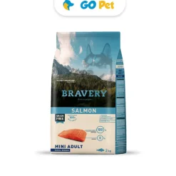 Bravery Salmon Mini Adult Small Breeds 2 kg - Adulto Salmón Raza Pequeña y Mini 2 kg