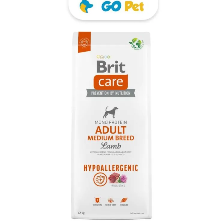 Brit Care Adult Medium Breed L&R 12 Kg - Raza Mediana - Cordero y Arroz