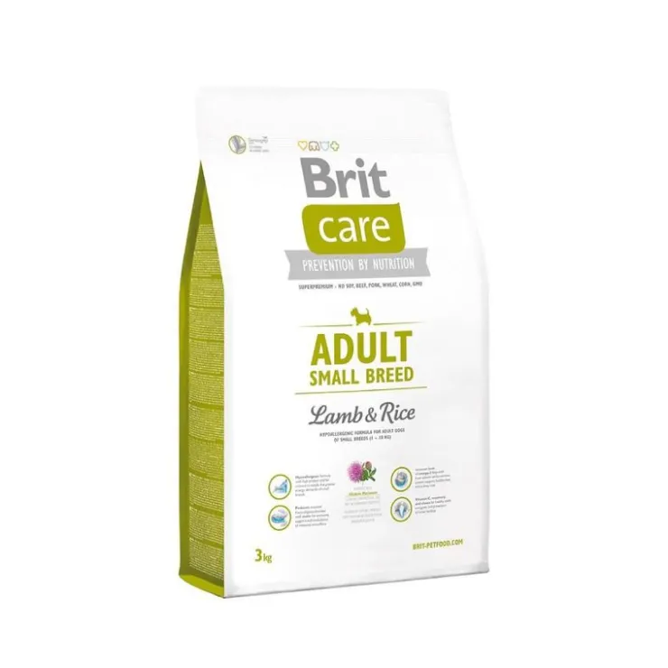 Brit Care Adult Small Breed L&R 3 Kg - Adulto - Raza Pequeña - Cordero y Arroz