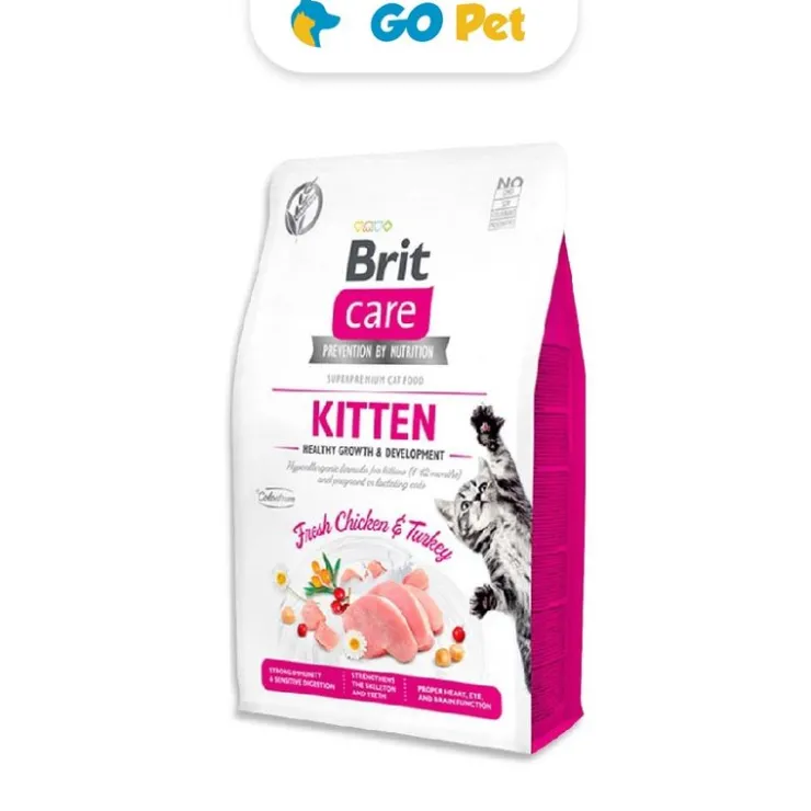 Brit Care Cat Kitten Healthy Growth & Development 2 Kg - Gatitos - Pollo & Pavo