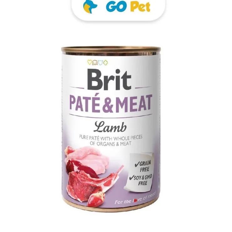 Brit Pate & Meat Lamb Lata 800 Gr -Cordero