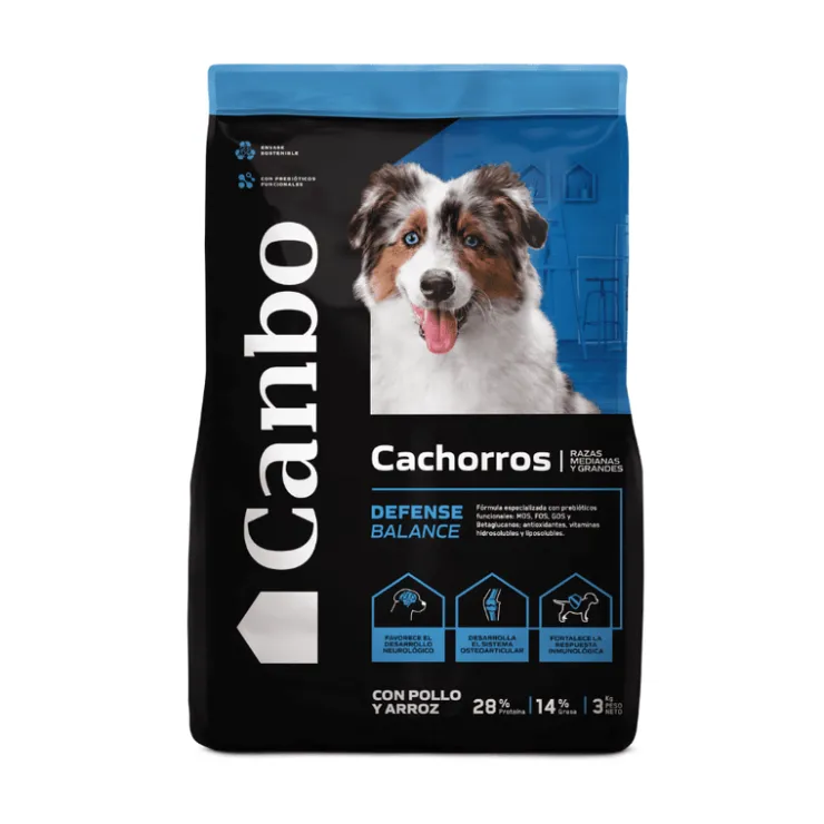 CANBO Balance Pollo Cachorros Razas Medianas Y Grandes 3 Kg