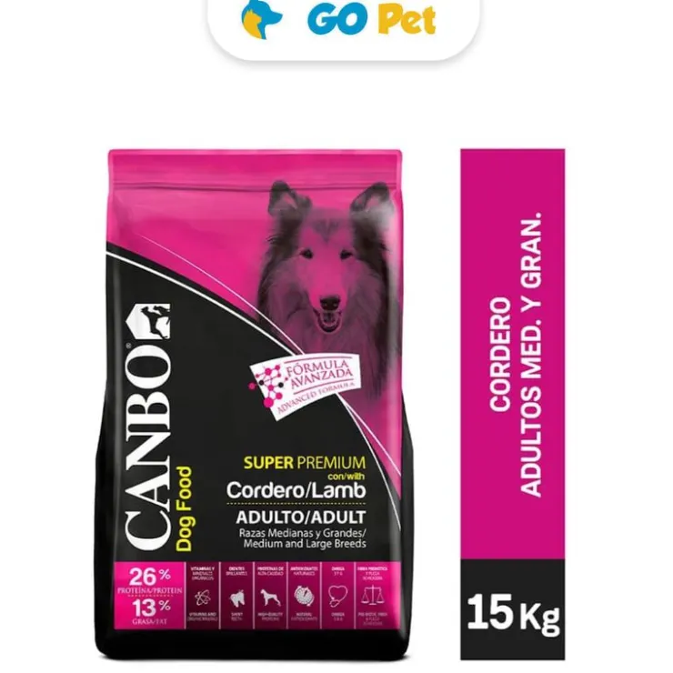 CANBO Cordero Adulto Razas Medianas y Grandes 15 Kg