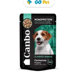 CANBO Monoprotein Trocitos en Salsa de Pavo Cachorro Todas las Razas 100g