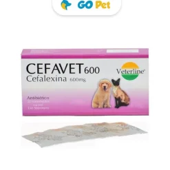 VETERLINE Cefavet 600 mg x 1 Blister(8 Und) - Antibiótico para perros y gatos