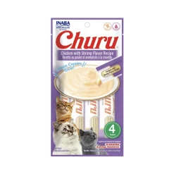 Churu Cat Chicken With Shrimp Flavor Recipe - Sabor Pollo y Camarón 14 gr x 4 Tubos