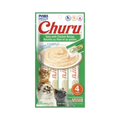 Churu Cat Tuna With Chicken Recipe - Sabor Atún y Pollo 14 gr x 4 Tubos