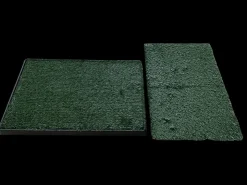 Claws & Paws Baño de Grass Sintético Extra Grande 76 x 51 x 7 cm + 1 Repuesto de Grass Sintético