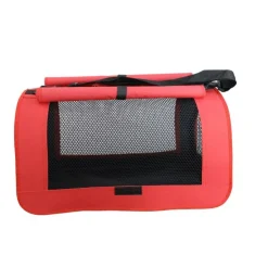 Claws & Paws Transportador de Tela de Color Rojo #4 55 x 29 x 25 cm