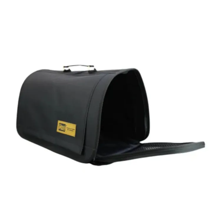 Claws & Paws Transportador de Tela de Color Negro #3 45 x 24 x 24 cm