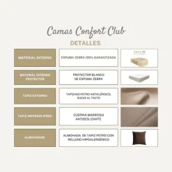 CLUB PETS Cama Confort Club Camell