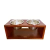 CLUB PETS Comedero Elevado Modelo Clásico Marron Toffee Talla XL