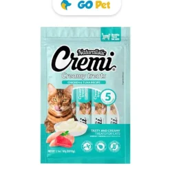 Naturalistic Cremi Cremi Chicken & Tuna Recipe 12 Gr x 5 Und - Snack para gato sabor Pollo y Atún