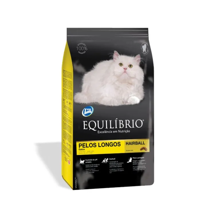 Equilibrio Long Hair Adult Cats - Gato Adulto Pelo Largo 1.5 Kg