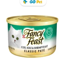 Fancy Feast Paté Clásico con Bacalao, Lenguado, Camarón y Otros 85 gr