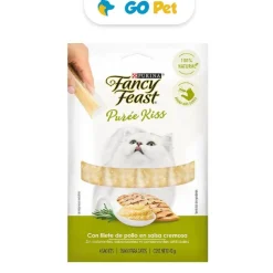 Fancy Feast Puree Kiss Pollo 10 Gr x 4 und