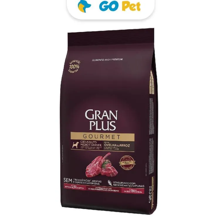 Gran Plus Gourmet Perro Mediano y Grande Cordero & Arroz 3 Kg