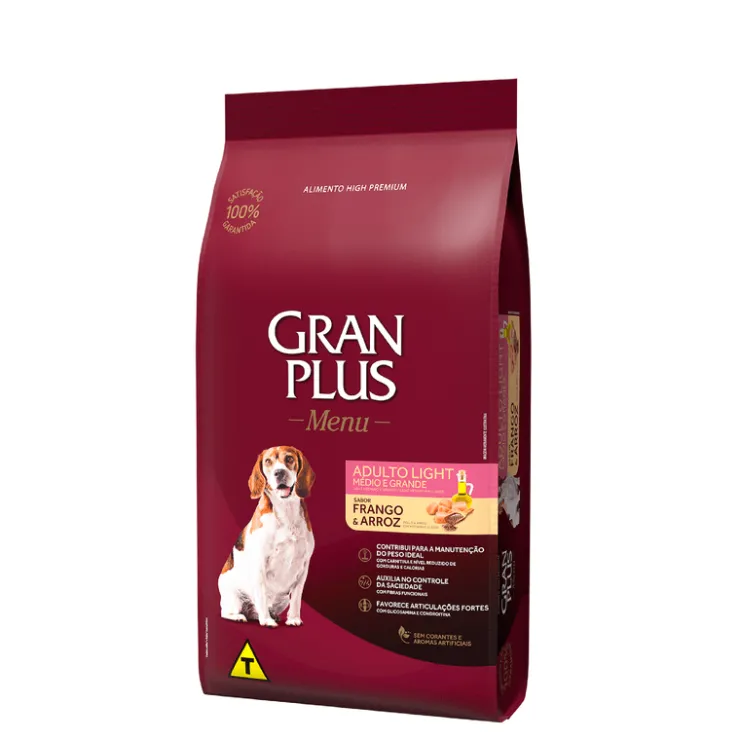 Gran Plus Perro Adulto Light Pollo & Arroz 15 Kg