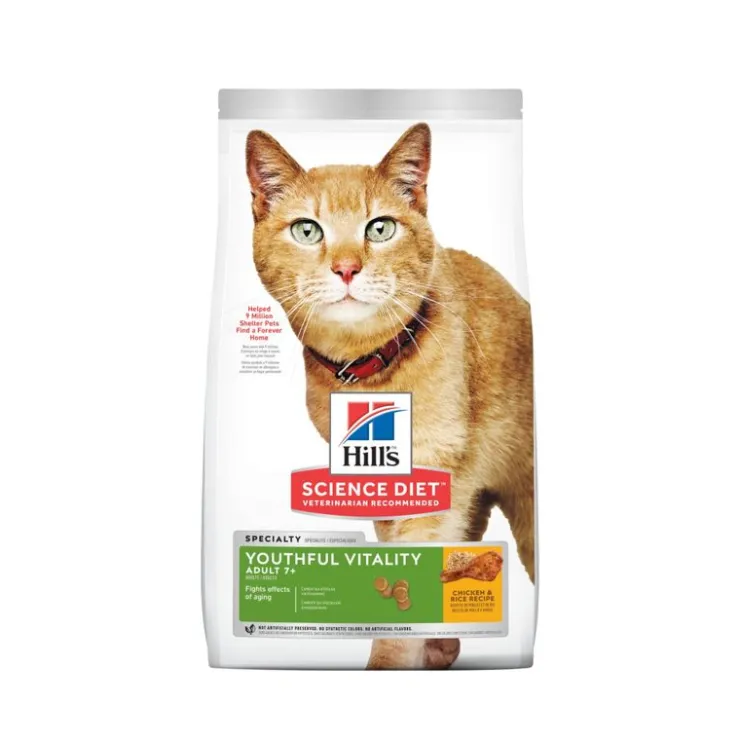 HILLS SD Feline Adult 7+ Youthful Vitality 1.4 kg - Adultos Mayores