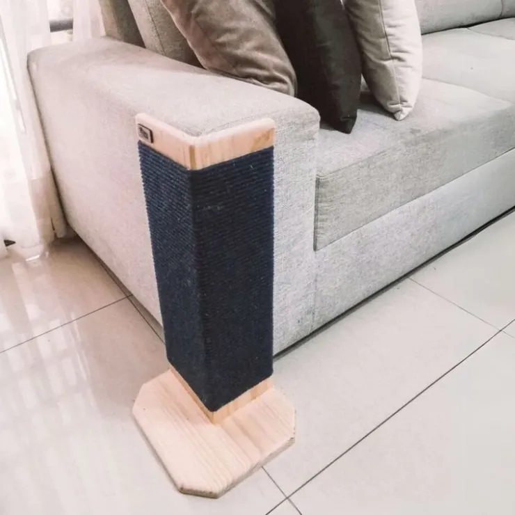 Inca Miau Rascador de Madera Para Sillones Natural