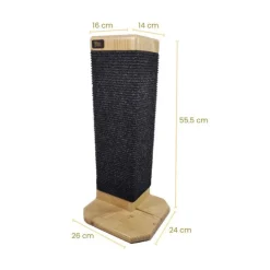 Inca Miau Rascador de Madera Para Sillones Natural