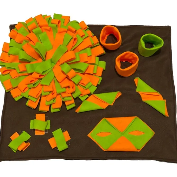 Juega con Hope Alfombra Olfativa Multinivel 60 x 70 cm Naranja y Verde