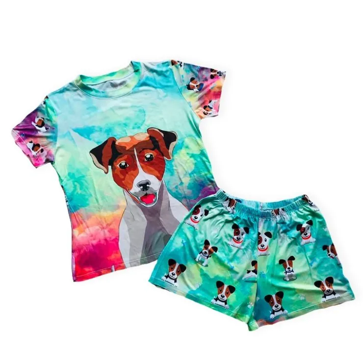 KHURMI Pijama Verano Jack Russell Damas