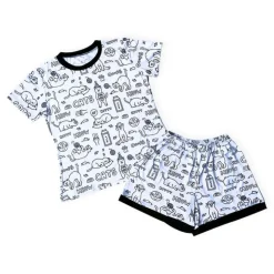 KHURMI Pijama Verano Sleepy Cats Damas