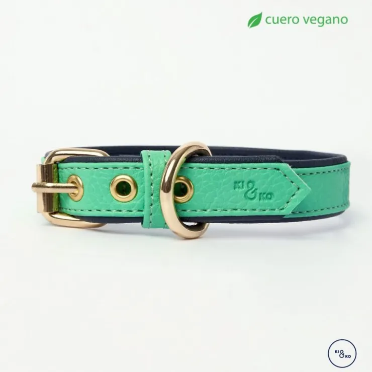 Kiki & Koko KI&KO Set Correa + Collar Aqua - Verde Agua