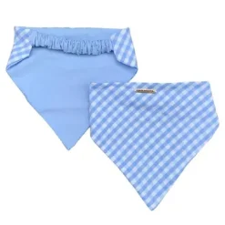 La Plaquita Bandana Personalizable Reversible Celeste + Colette