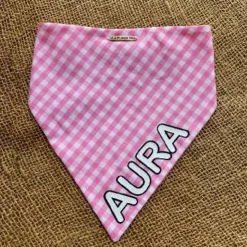 La Plaquita Bandana Personalizable Reversible Celeste + Colette