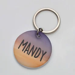 La Plaquita Placa de Identificacion Personalizada Sunset - Coleccion Summer Naturals