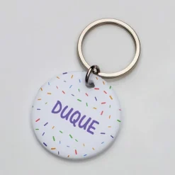 La Plaquita Placa de Identificacion Personalizada Confetti - Coleccion de Verano