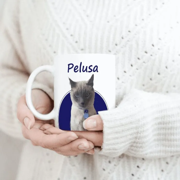 La Plaquita Taza Cat Lover Personalizada con Foto y Frase